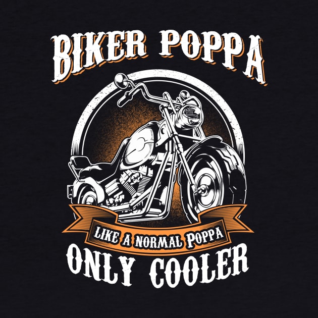 Only Cool Poppa Rides Motorcycles T Shirt Rider Gift by easleyzzi